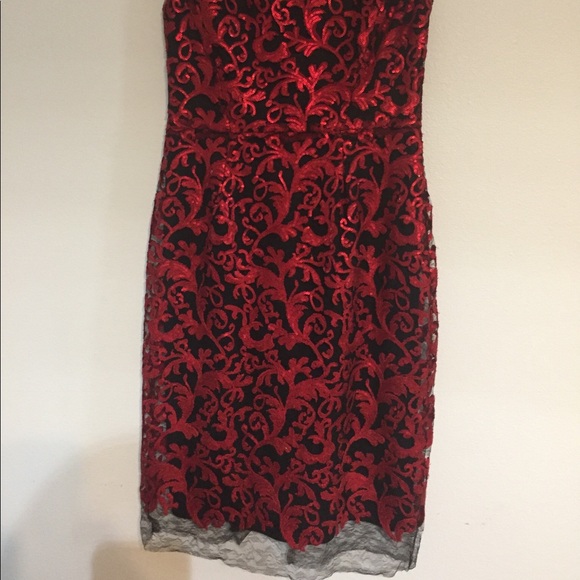Stunning NWT Antonio Melani sequin beaded midi dress - Picture 6 of 7